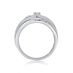 Carissie Classic Twist Multi-Band Cluster Cocktail Ring