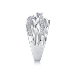 Carissie Classic Twist Multi-Band Cluster Cocktail Ring