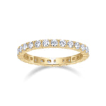 Una Round Moissanite Eternity Band, front view