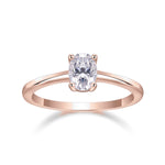 Willow Oval Moissanite Solitaire Engagement Ring, front view